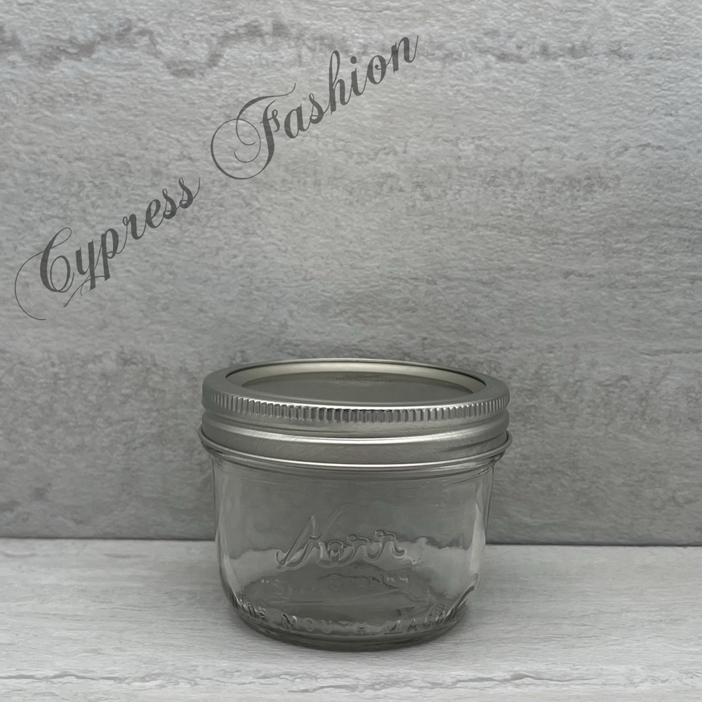💫 $3 Kerr 8 oz Glass Mason Jar with Standard Lid